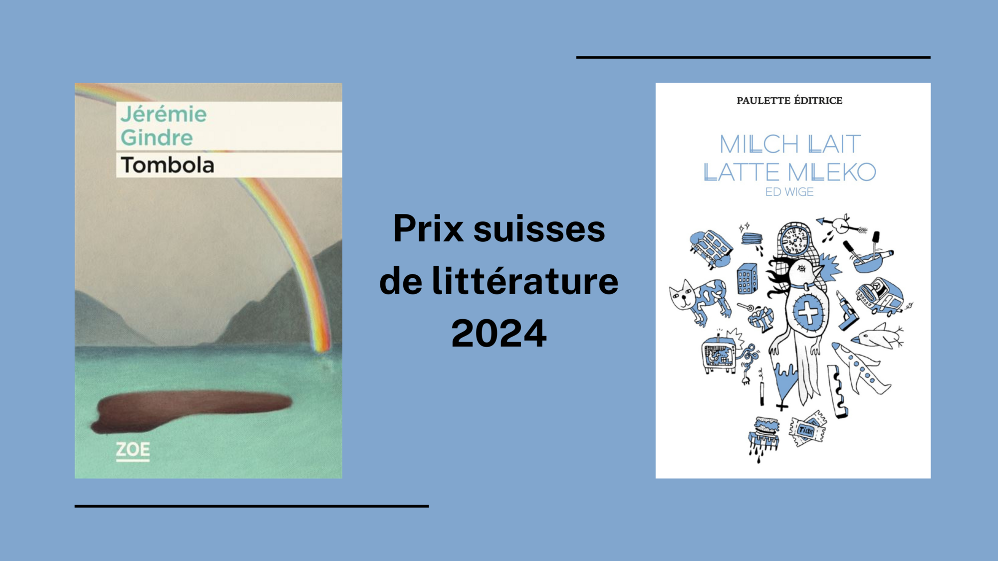 Deux prix suisses de littérature 2024