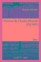 Oeuvres de charles hermite. tome 1