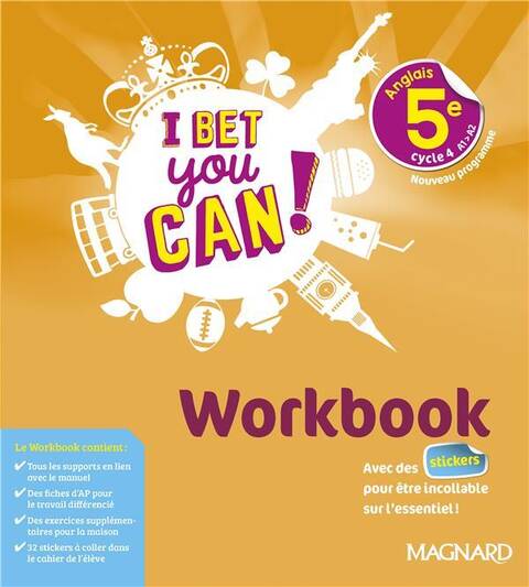 I Bet You Can! ; Anglais : 5e ; Workbook
