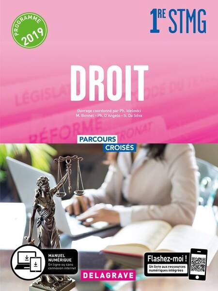 Parcours Croises ; Droit ; 1re Stmg ; Manuel Eleve (Edition 2019)
