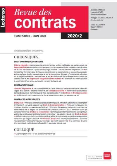 Revue des Contrats N.2020/2