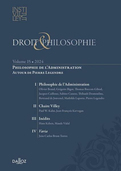 Droit philosophie volume 15