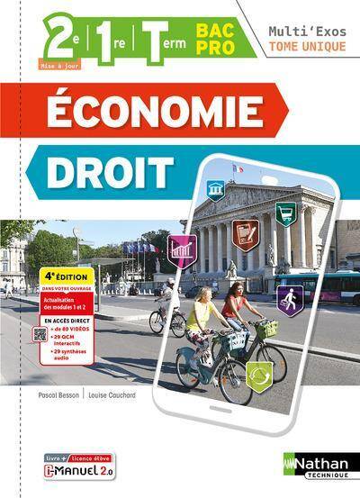 Economie, Droit; 2de;1re;terminale; Bac Pro Tertiaires Edition 2024